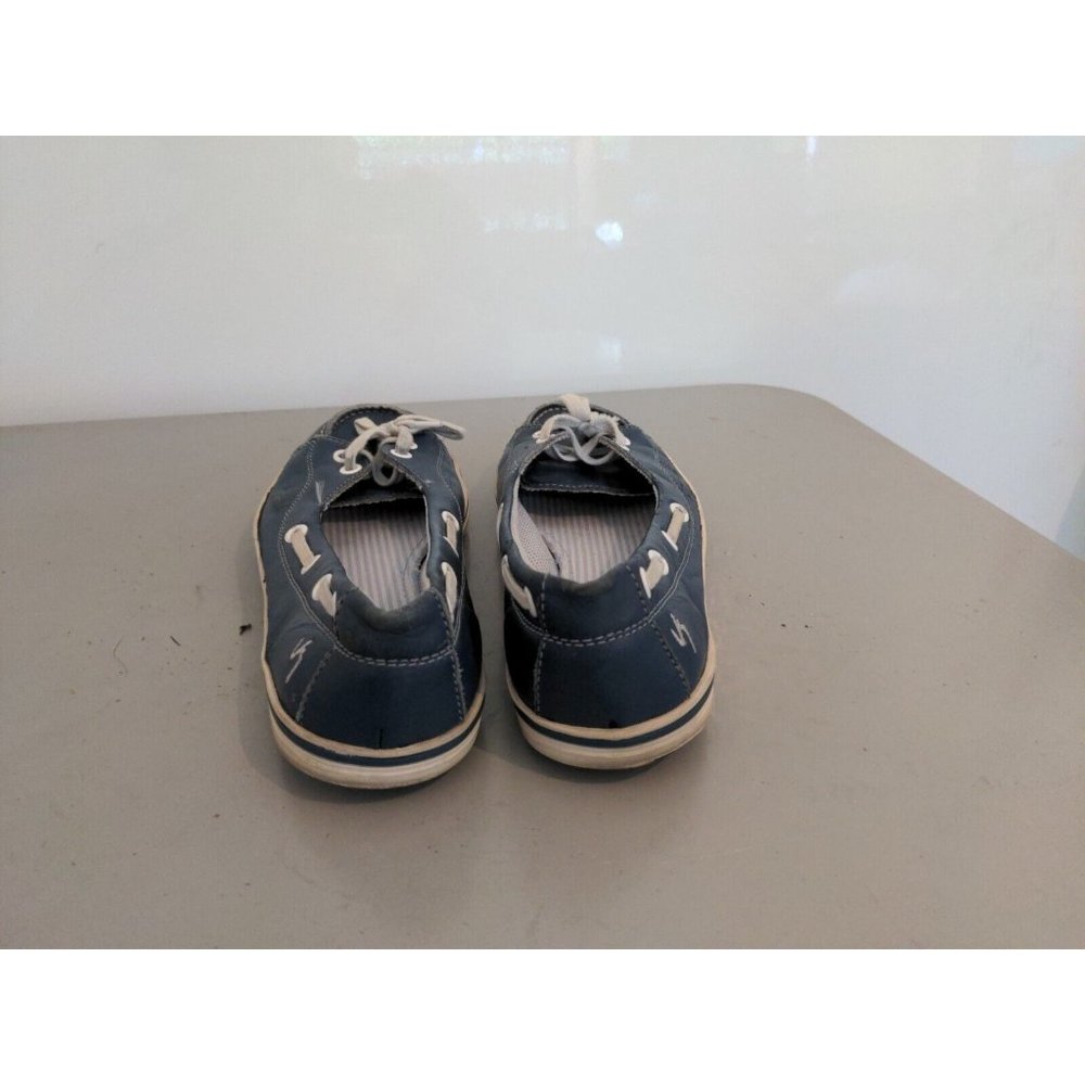 Viley Girls Leather Boat Shoes size 4; Real leather with mesh lining - Picture 4 of 7